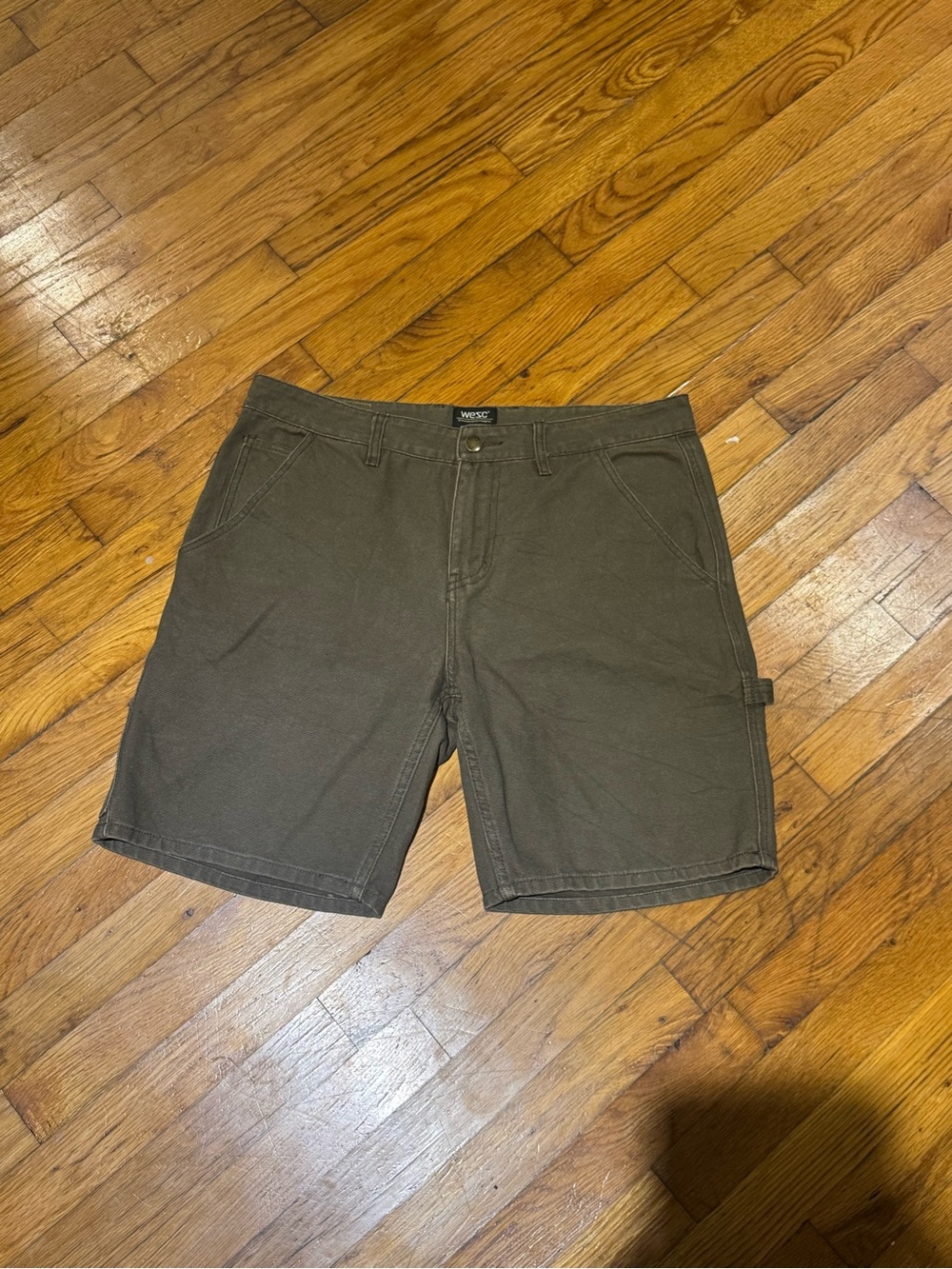 WESC Men's Olive Caprenter Shorts (30)